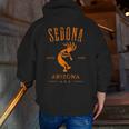 Sedona Arizona Southwestern Style Souvenir Vintage Men Zip Up Hoodie Back Print, funny gift