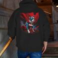 Super Power Superhero Boston Terrier Dog For Men Women Kids Men Zip Up Hoodie Back Print, funny gift