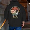Vintage Best Boston Terrier Dad Ever Dog Father Father's Day Men Girls Kids Men Zip Up Hoodie Back Print, Boston Terrier Dad Hoodies, funny gift
