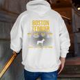 Anatomy Of Boston Terrier Dog Lover Men Zip Up Hoodie Back Print, funny gift