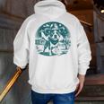 Boston Terrier Cowboy UFO Shirt Vintage Western Dog Mom Tee Men Zip Up Hoodie Back Print, Boston Terrier Mom Hoodies, funny gift