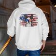 Boston Terrier Dad American Flag 4th Of July Dog Fathers Day Men Zip Up Hoodie Back Print, Boston Terrier Dad Hoodies, American Boston Terrier Hoodies, Boston Terrier 4th Of July Hoodies, funny gift