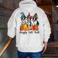 Boston Terrier Dog Lover Fall Ya'Ll Halloween Costume Men Women Men Zip Up Hoodie Back Print, Boston Terrier Halloween Hoodies, funny gift