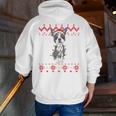 Boston Terrier Dog Santa Hat Men Kids Ugly Christmas Light Men Zip Up Hoodie Back Print, Boston Terrier Christmas Hoodies, funny gift