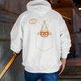 Boston Terrier Halloween Cute Bostie Dog Pocket Boo Men Zip Up Hoodie Back Print, Boston Terrier Halloween Hoodies, funny gift