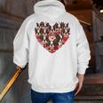 Boston Terrier Heart Valentine Boston Terrier Men Zip Up Hoodie Back Print, funny gift
