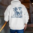 Boston Terrier UFO Cowboy Dog Dog Mom Dog Dad Alien Dog Men Zip Up Hoodie Back Print, Boston Terrier Mom Hoodies, Boston Terrier Dad Hoodies, funny gift