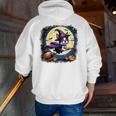 Cute Boston Terrier Halloween Costume Dog Lover Women Girls Men Zip Up Hoodie Back Print, Boston Terrier Halloween Hoodies, funny gift