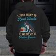 Boston Terrier American Gentleman Bibliophile Book Lover Men Zip Up Hoodie Back Print, American Boston Terrier Gifts, funny design