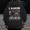 Boston Terrier American Gentleman Non-Sporting Dog Lover Men Zip Up Hoodie Back Print, American Boston Terrier Gifts, funny design