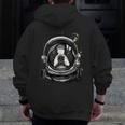 Boston Terrier Astronaut Shirt Spaceman Dog Space Lover Men Zip Up Hoodie Back Print, funny design