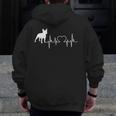 Boston Terrier Boston-Bulldog For Men Women Kids Men Zip Up Hoodie Back Print, funny design