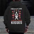 Boston Terrier Dog Men Zip Up Hoodie Back Print, funny design