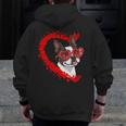 Boston Terrier Dog Mom Dad Valentine’s Day Pet Lover For Men Women Kids Men Zip Up Hoodie Back Print, Couple Gifts, Mom Gifts, Boston Terrier Dad Gifts, Boston Terrier Mom Gifts, funny design