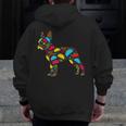 Boston Terrier Tacos Mexican Cinco De Mayo Taco Men Zip Up Hoodie Back Print, funny design