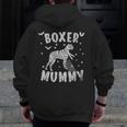 Boxer Dog Mama Halloween Men Zip Up Hoodie Back Print, funny design