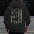 Frenchton Dad French Bulldog Boston Terrier Camo USA Flag Men Zip Up Hoodie Back Print, Couple Gifts, Boston Terrier Dad Gifts, French Bulldog Dad Gifts, funny design