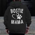 Fun Bostie Mama Dog Lover Apparel Boston Terrier Mom Men Zip Up Hoodie Back Print, Couple Gifts, Mom Gifts, Boston Terrier Mom Gifts, funny design