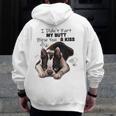 Boston Terrier Shirt I Didn't Fart My Butt Blew You A Kiss Men Zip Up Hoodie Back Print, funny design