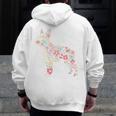 Floral FLower Boston Terrier Mom Grandma Men Zip Up Hoodie Back Print, Couple Gifts, Mom Gifts, Boston Terrier Mom Gifts, funny design