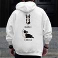 Inhale Exhale Yoga Boston Terrier Tshirt Men Zip Up Hoodie Back Print, funny design