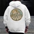 Sedona Arizona Nature Mountains Hiking Outdoors Men Zip Up Hoodie Back Print, funny design