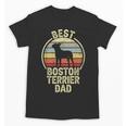 Best Dog Father Dad Vintage Boston Terrier For Men Women Unisex T-Shirt, Couple Gifts, Boston Terrier Dad Gifts, trending gift
