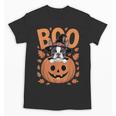 Boston Terrier Costume On Pumpkin Halloween Boston Terrier Unisex T-Shirt, Boston Terrier Halloween Gifts, trending gift