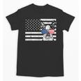 Boston Terrier Dog 4th Of July US American Flag Patriotic Unisex T-Shirt, Patriotic Boston Terrier Gifts, American Boston Terrier Gifts, Boston Terrier 4th Of July Gifts, trending gift