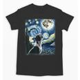 Boston Terrier Dog Art Van Gogh Starry Night Boston Terrier Unisex T-Shirt, trending gift