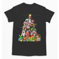 Boston Terrier Dog Christmas Tree Lights Xmas Pajama For Men Women Kids Unisex T-Shirt, Boston Terrier Christmas Gifts, trending gift