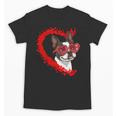 Boston Terrier Dog Mom Dad Valentine’s Day Pet Lover For Men Women Kids Unisex T-Shirt, Couple Gifts, Mom Gifts, Boston Terrier Dad Gifts, Boston Terrier Mom Gifts, trending gift