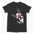 Boston Terrier Dog From Side Boston Bull Unisex T-Shirt, trending gift