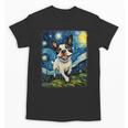Boston Terrier Dog Starry Night Painting Unisex T-Shirt, trending gift