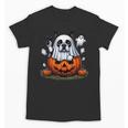 Boston Terrier Ghost Boo Halloween Kids Unisex T-Shirt, Boston Terrier Ghost Gifts, Boston Terrier Halloween Gifts, trending gift