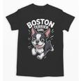 Boston Terrier Girl Cute Cartoon For Dog Owners Pet Terrier Unisex T-Shirt, trending gift