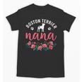 Boston Terrier Grandma Nana Dog Lover Christmas Unisex T-Shirt, Boston Terrier Christmas Gifts, trending gift