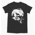 Boston Terrier And Moon Halloween Costume Dog Lover Unisex T-Shirt, Boston Terrier Halloween Gifts, trending gift