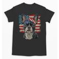 Boston Terrier Patriotic 4th Of July USA American Flag Unisex T-Shirt, Patriotic Boston Terrier Gifts, American Boston Terrier Gifts, Boston Terrier 4th Of July Gifts, trending gift