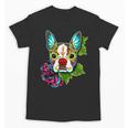 Boston Terrier In Red Day Of The Dead Sugar Skull Dog Unisex T-Shirt, trending gift