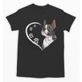 Boston Terrier Shirts For Women Girls Kids Heart Cute Unisex T-Shirt, trending gift