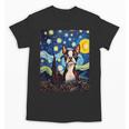 Boston Terrier Starry Night Van Gogh Art Unisex T-Shirt, trending gift