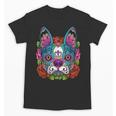 Boston Terrier Sugar Skull Dog Day Of The Dead Unisex T-Shirt, trending gift