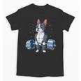 Boston Terrier Weightlifting Deadlift Men Fitness Gym Unisex T-Shirt, Boston Terrier Gym Gifts, trending gift