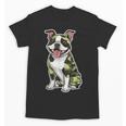 Camo Boston Terrier Pet Owner Camouflage Dog Lover Unisex T-Shirt, trending gift
