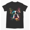 Cute Boston Terrier Puppy Dog Art Lover Unique Painting For Men Women Kids Unisex T-Shirt, trending gift
