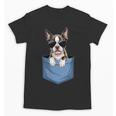 Cute Pocket Boston Terrier Lover Dog Mom Unisex T-Shirt, Couple Gifts, Mom Gifts, Boston Terrier Mom Gifts, trending gift