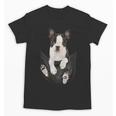 Dog Lovers Boston Terrier In Pocket Dog Face For Men Women Kids Unisex T-Shirt, trending gift