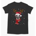 Family Matching Reindeer Xmas Boston Terrier Christmas Unisex T-Shirt, Boston Terrier Christmas Gifts, trending gift