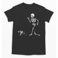 Halloween Boston Terrier And Skeleton Unisex T-Shirt, Boston Terrier Halloween Gifts, trending gift